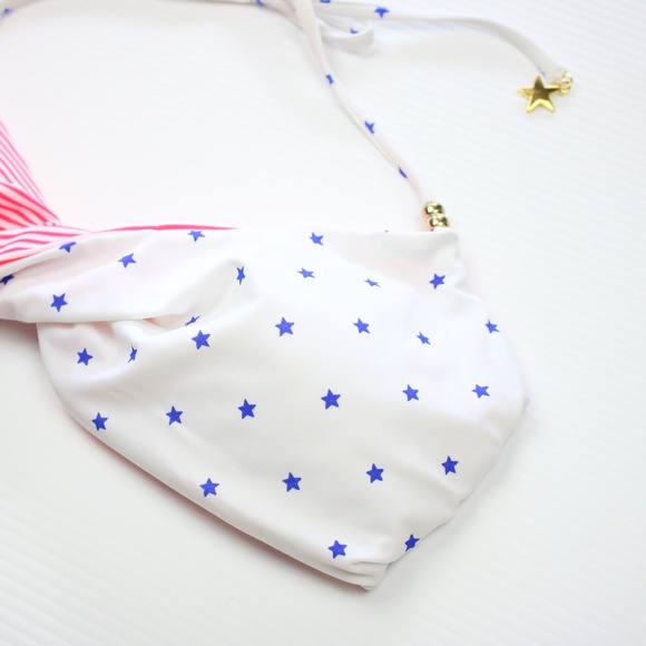 Victoria's Secret Striped Star Twisted Bikini Top - Picture 7 of 13
